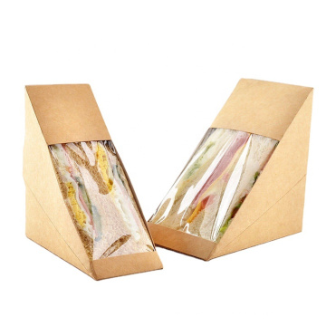 Eco-friendly disposable food grade kraft paper boxes easy to go custom food boxes